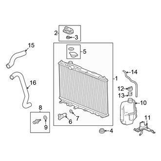 Honda OE - Cooling - Radiator & Components