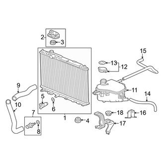 Honda OE - Cooling - Radiator & Components