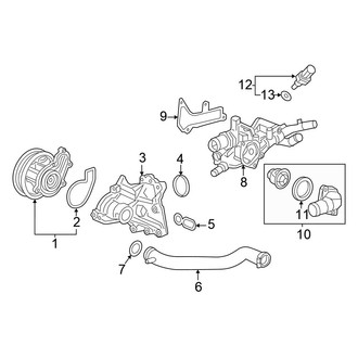 Honda OE - Cooling - Water Pump (EX-L / Sport Touring 1.5L)