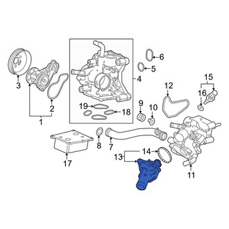 Honda OE - Engine Coolant Thermostat Kit