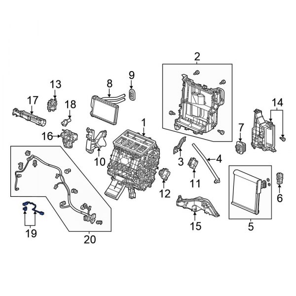 Honda OE 80560T21A41 A/C Evaporator Temperature Sensor