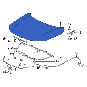 Honda OE - Front Hood Panel