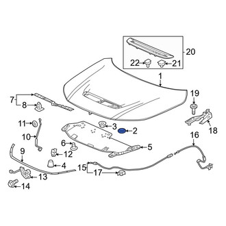 Honda OE - Front Hood Plug