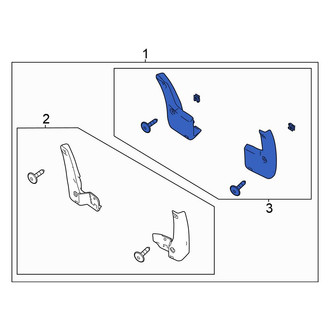 Honda OE - Rear Mud Flap Kit