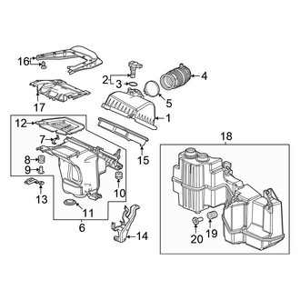 Honda OE - Engine / Transaxle - Air Intake (Hatchback Naturally Aspirated)