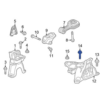 Honda OE - Automatic Transmission Mount Bolt