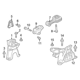 Honda OE - Engine / Transaxle - Engine & Transmission Mounting (Hatchback 2.0L)