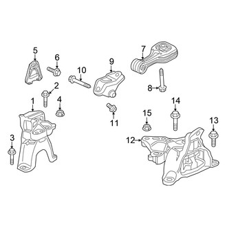Honda OE - Engine / Transaxle - Engine & Transmission Mounting (Hatchback 1.5L)