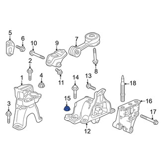 Honda OE - Automatic Transmission Mount Nut