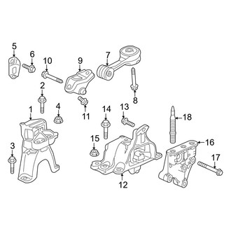 Honda OE - Engine / Transaxle - Engine & Transmission Mounting (Turbocharged 2.0L)