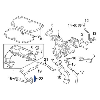 Honda OE - Turbocharger Coolant Line Gasket