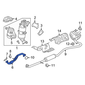Honda OE - Exhaust Intermediate Pipe
