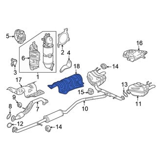Honda OE - Center Floor Pan Heat Shield