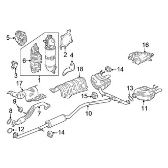 Honda OE - Exhaust System - Exhaust Components