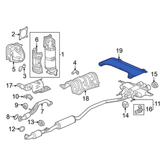 Honda OE - Rear Floor Pan Heat Shield