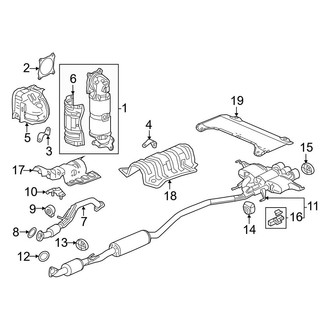 Honda OE - Exhaust System - Exhaust Components