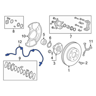 Honda OE - Front Left ABS Wheel Speed Sensor