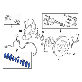 Honda OE - Front Disc Brake Pad Set