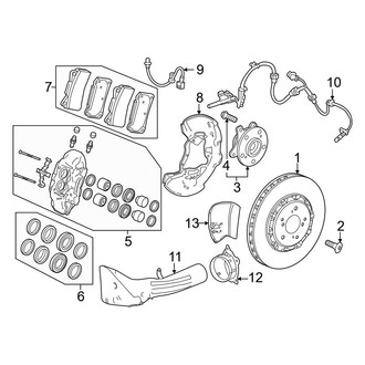 Honda OE - Front Suspension - Brake Components (Type R)