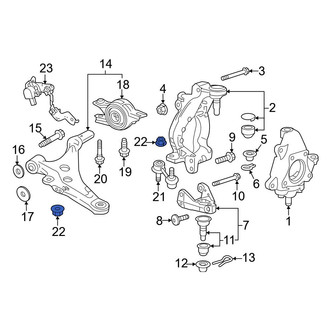 Honda OE - Lower Suspension Control Arm Nut