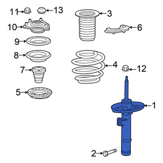 Honda OE - Front Left Suspension Strut