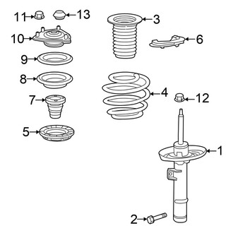 Honda OE - Front Suspension - Struts & Components