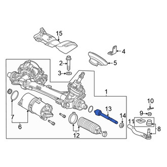 Honda OE - Right Outer Steering Tie Rod End