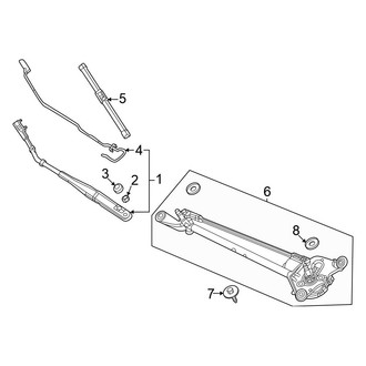 Honda OE - Windshield - Wiper Components (Hatchback)