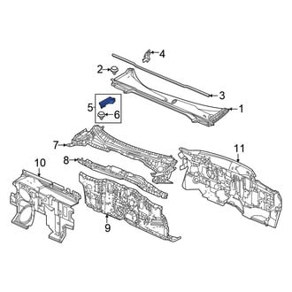 Honda OE - Front Cowl Water Deflector
