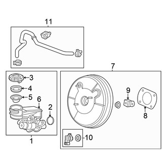 Honda OE - Cowl - Components on Dash Panel (Standard Tr)