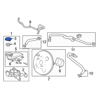 Honda OE - Brake Master Cylinder Reservoir Cap