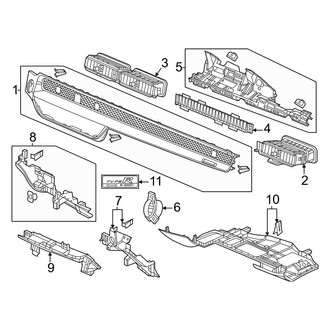 Honda OE - Instrument Panel Components (Passenger Side), (Hatchback)