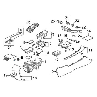 Honda OE - Console Lid Striker