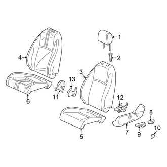 Honda OE - Seats & Tracks - Driver Seat Components (W/O Power)