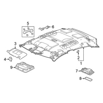 Honda OE - Roof - Interior Trim (W/O Sunroof), (Hatchback)
