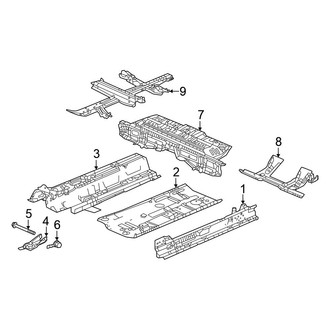 Honda OE - Pillars, Rocker & Floor - Floor & Rails (Hatchback)