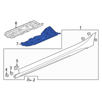 Honda OE - Front Left Floor Pan Splash Shield