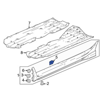 Honda OE - Rocker Panel Molding Clip