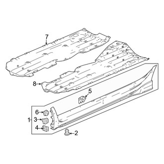 Honda OE - Pillars, Rocker & Floor - Exterior Trim (Type R)
