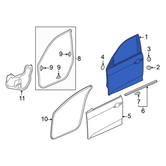 Honda OE - Front Left Door Shell