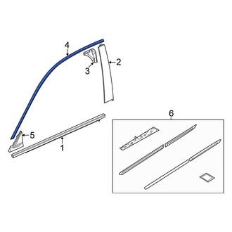 Honda OE - Front Left Door Reveal Molding