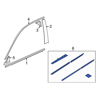 Honda OE - Front Body Trim Molding