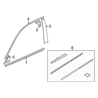 Honda OE - Front Door - Exterior Trim (Hatchback)