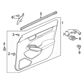 Honda OE - Front Door - Interior Trim (Hatchback)