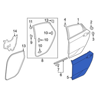 Honda OE - Rear Left Outer Door Outer Panel
