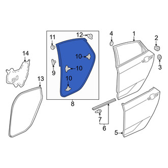 Honda OE - Rear Left Outer Door Seal