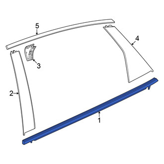 Honda OE - Rear Left Door Belt Molding