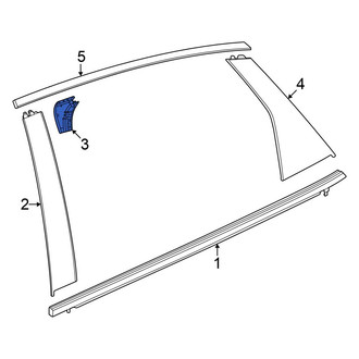 Honda OE - Rear Right Door Window Molding