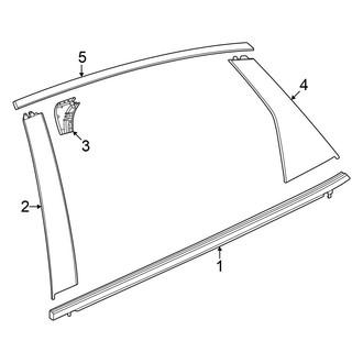 Honda OE - Rear Door - Exterior Trim (Hatchback)
