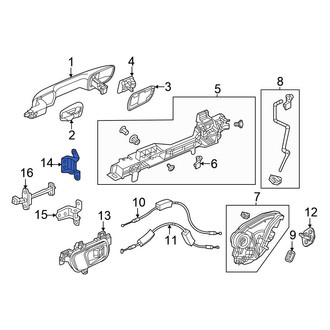 Honda OE - Rear Left Upper Door Hinge